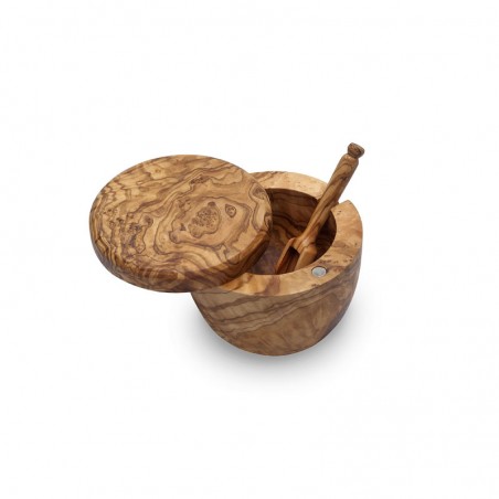 Salt keeper with scoop